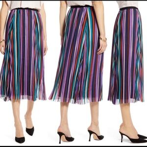 Halogen Chiffon Pleated Skirt size M